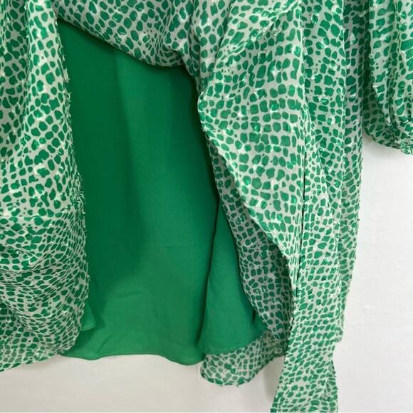 Traffic People Lily Green White Mini Dress Size XS - Picture 8 of 14